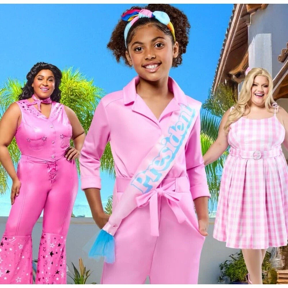 NEW President Barbie the Movie Child Costume Size Small (ages 5-7) 3 pcs Pink